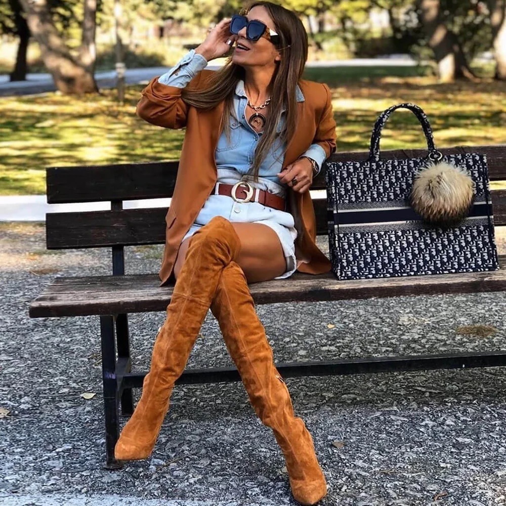 Vero Cuoio over the knee high boot size 6.5 fall trend